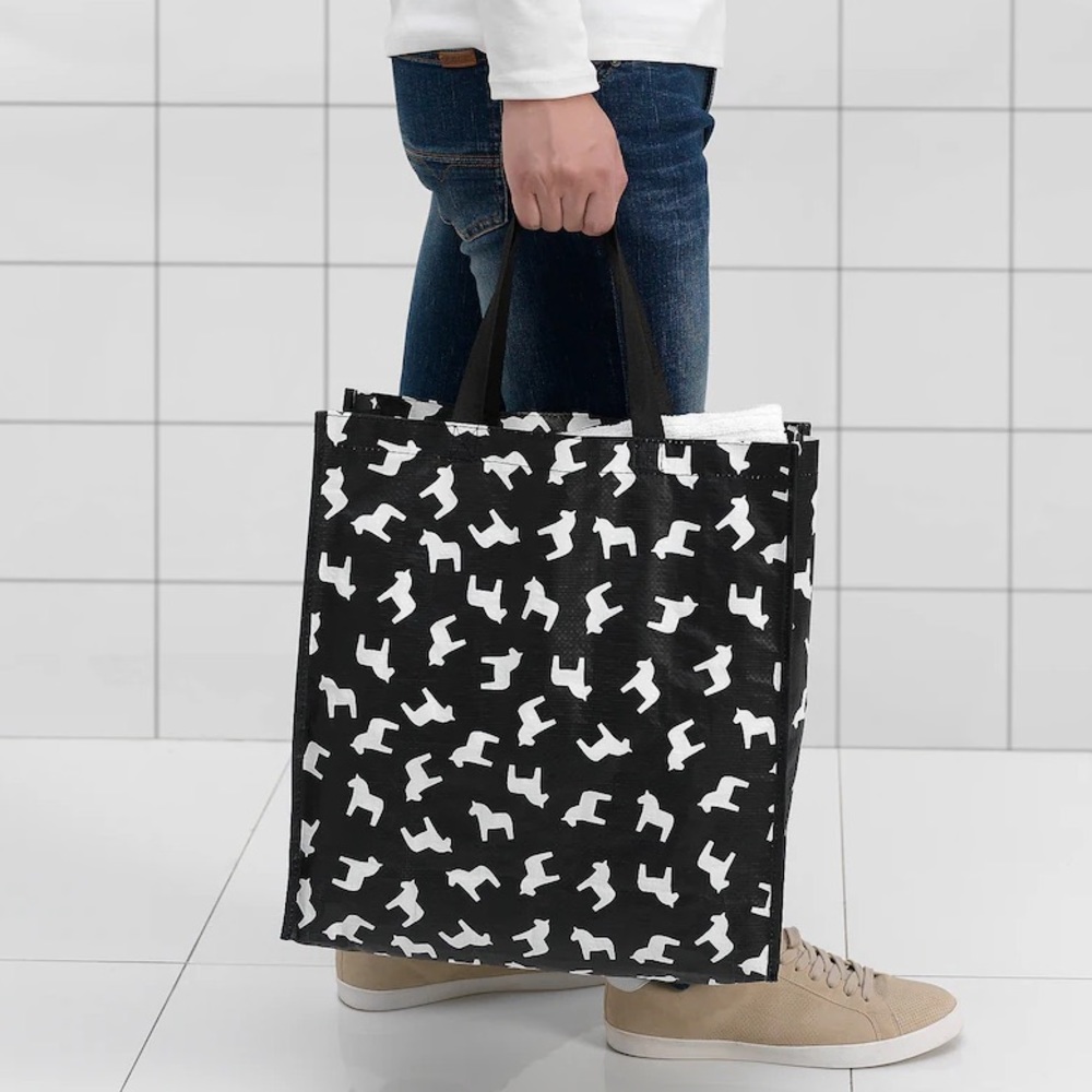 IKEA New Large Dala Horse Tote Bag